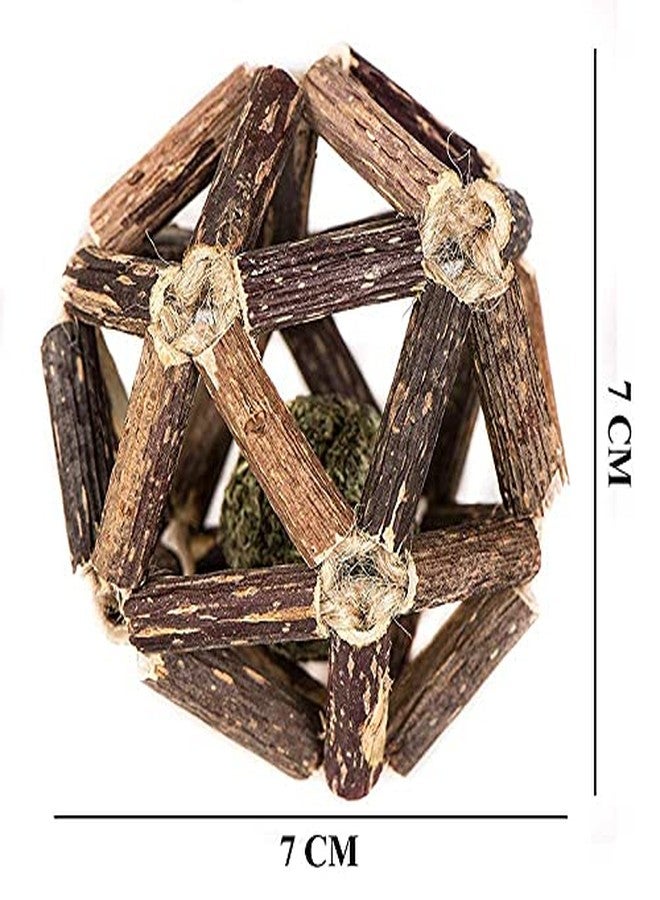 Pups&Pets كرة القطط من Pups&Pets، أعواد الكرمة، النعناع البري، كرة رائعة، لعبة عض للحيوانات الأليفة، العناية بالأسنان، كرة لياقة بدنية ممتعة. - Image 2